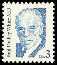 PCBstamps   US #2170 3c Dr. Paul D. White, MNH, (4)