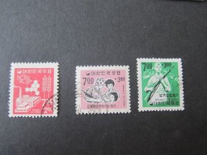 Korea 1966 Sc B8-10 FU