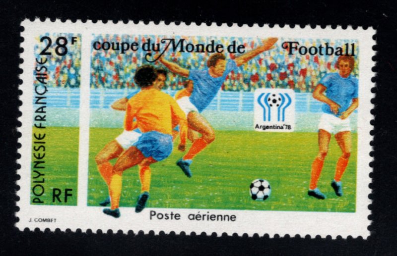 French Polynesia Scott C161  World Cup Soccer stamp  MNH**