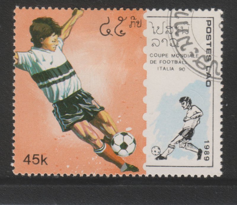 Laos 906 World Cup Soccer 1990