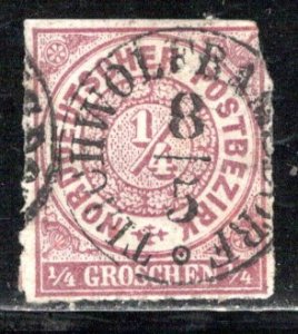 German States North German Confederation Scott # 1, used