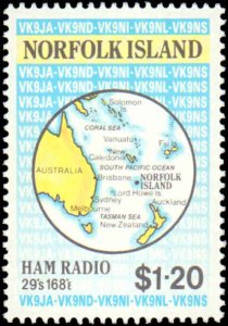 Norfolk Island #501-503,  Complete Set(3), 1991, Radio, Never Hinged