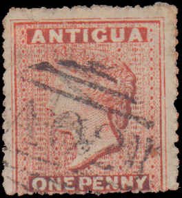 Antigua #3, Incomplete Set, 1867, Used