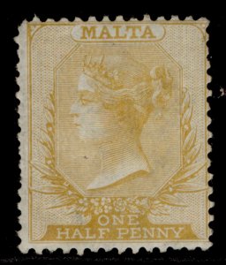 MALTA QV SG10, ½d yellow-buff, M MINT. Cat £85.