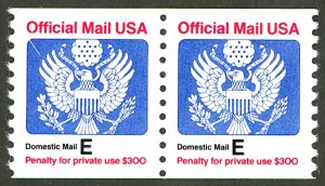 U.S. #O140 MINT PAIR REGUMMED NH