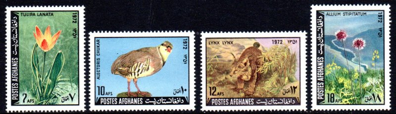 AFGHANISTAN 857-60 MNH SCV $13.55 BIN $8.15 NATURE