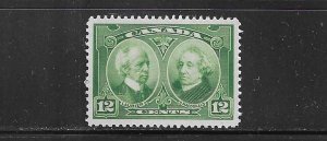 CANADA SCOTT #147 1927 12 CENTS (GREEN) - MINT NEVER HINGED