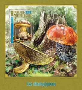 C A R - 2016 - Mushrooms - Perf Souv Sheet - Mint Never Hinged