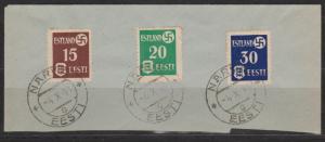 Estonia Sc#N3-N5 Used On Piece