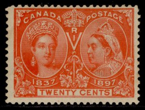 CANADA QV SG133, 20c vermilion, M MINT. Cat £140.