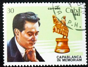 CUBA Sc# 2562  CAPABLANCA World CHESS Champion 30c   1982  used cto