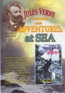 Tanzania 2005 - Jules Verne Around the World  - Souvenir Stamp Sheet 2380 - MNH