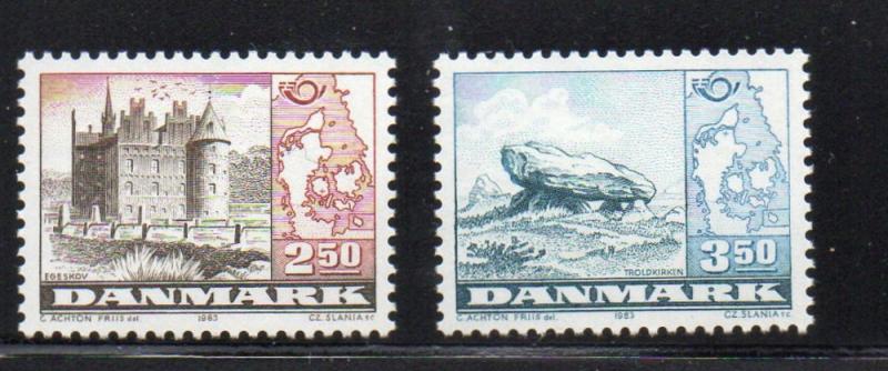 Denmark Sc 735-6 1983 Nordic Cooperation stamp set mint NH