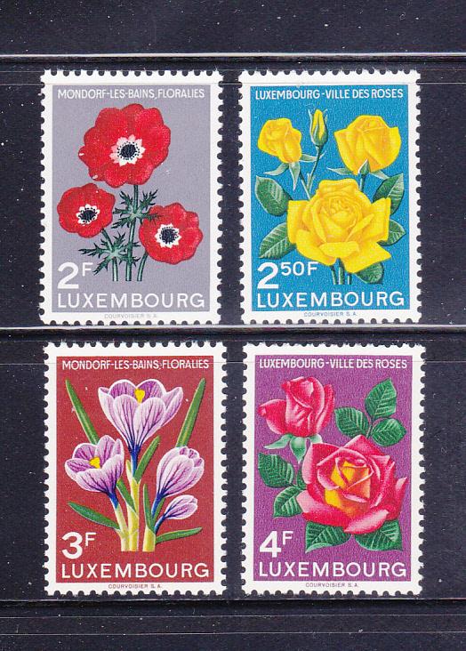 Luxembourg 310-313 Set MH Flowers