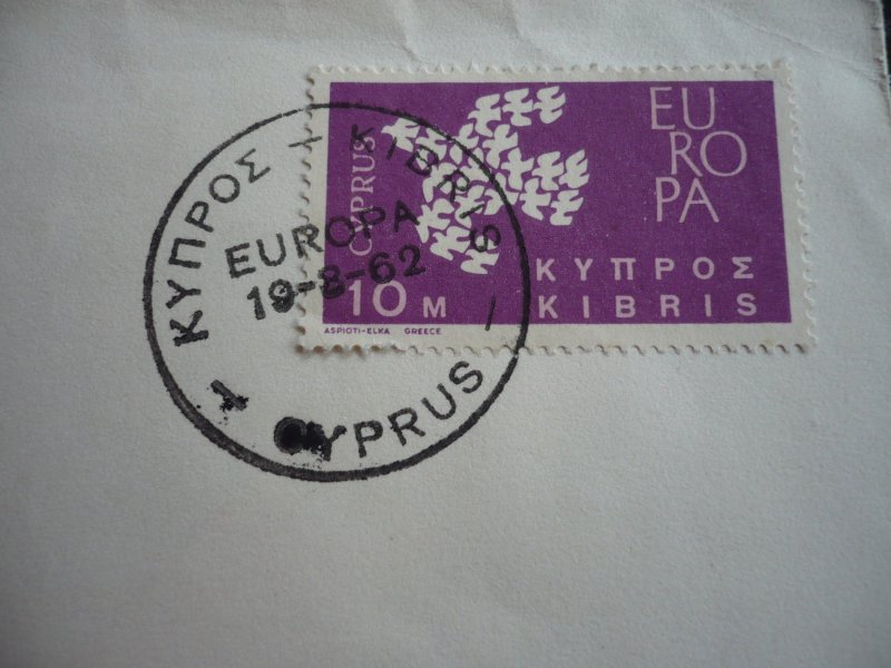 Europa 1962 - Cyprus - First Day Cover for Council of Europe