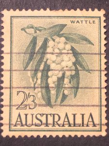 Australia wattle2/3, stamp mix good perf. Nice colour used stamp hs:1