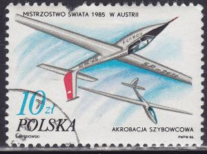 Poland 2752 Glider Acrobatics, Vienna 1986