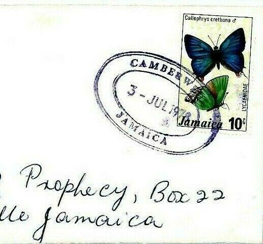 CS83 Jamaica Superb *Camberwell* TRD 1978 Cover BUTTERFLIES {samwells-covers}