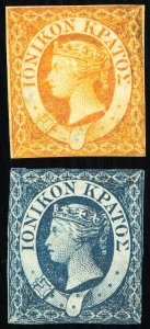 Ionian Island Stamps # 1-2 MH VF Scott Value $307.00
