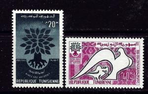 Tunisia 366-67  hinged 1960 issue