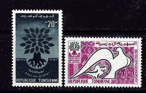 Tunisia 366-67  hinged 1960 issue