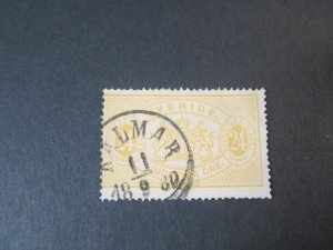 Sweden 1874 Sc O8 FU