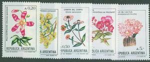 Argentina SC# 1521-4, 6 Flowers, MNH