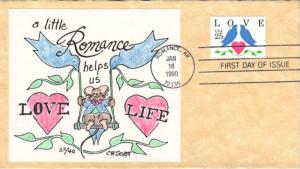 #2440 Love - Birds Scott FDC