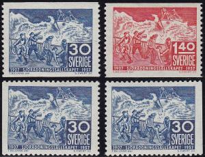 Sweden - 1957 - Scott #499-501 - mint - Rescue at Sea