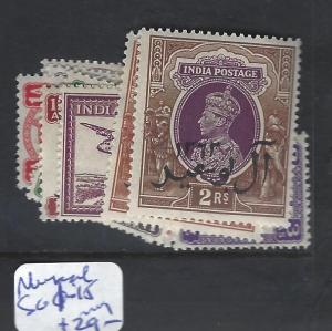 MUSCAT OMAN  (PP1501B)  ON INDIA KGVI  SET  SG 1=15   MOG