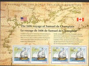 US #4074 Mint Sheet Samuel de Champlain 