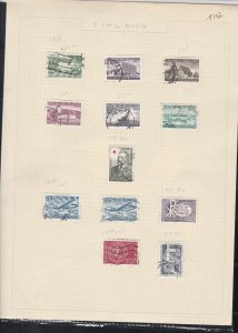 finland 1956-58  stamps page ref 18048