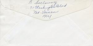 U.S. Scott U544 Illegally Used as Stamp on Billing Envelope