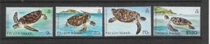 TURTLES - PITCAIRN ISLANDS #266-69  MNH