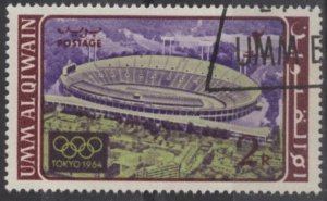 Umm al Qiwain Mi22 (used cto) 2r Tokyo Olympics: stadium (1964)