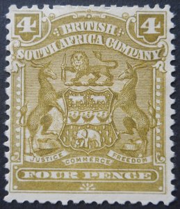 Rhodesia 1898 Four Pence SG 82 mint