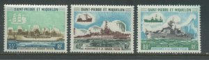 St. Pierre and Miquelon 1971 values mint NH