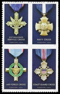 PCBstamps  US #5065/5068a Block $1.88(4x{47c})Service Cross Medals, MNH, (15)