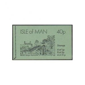 Isle of Man 12b-17b-18a boo 40p, MNH. Bailiwick Issues 1973. Ships,Bridge,Castle