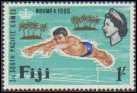 Fiji #226-228 Never Hinged Complete Set (2), 1966, Sports, Never Hinged