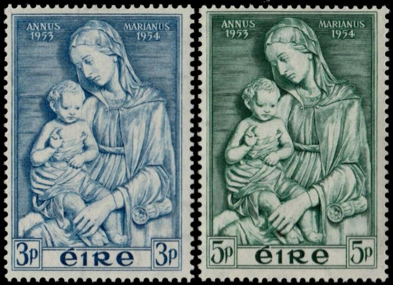 ✔️ IRELAND 1954 - MARIAN YEAR - SC. 151/152 MNH OG [IR0120]