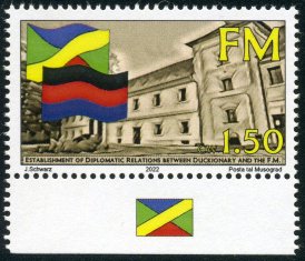 MUSOGRAD, MICRONATION - 2022 - Dip. Rel.- Perf Single Stamp -M N H-Private Issue