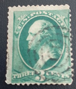StampGeek US Scott #158 USED FINE LIGHT HINGE