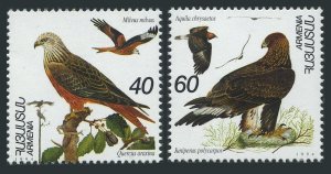 Armenia 499-500,MNH. Michel 246-247. Birds 1995. Milvus milvus, Aguila.