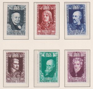 France   #B426-B431  MNH  1969   Portraits