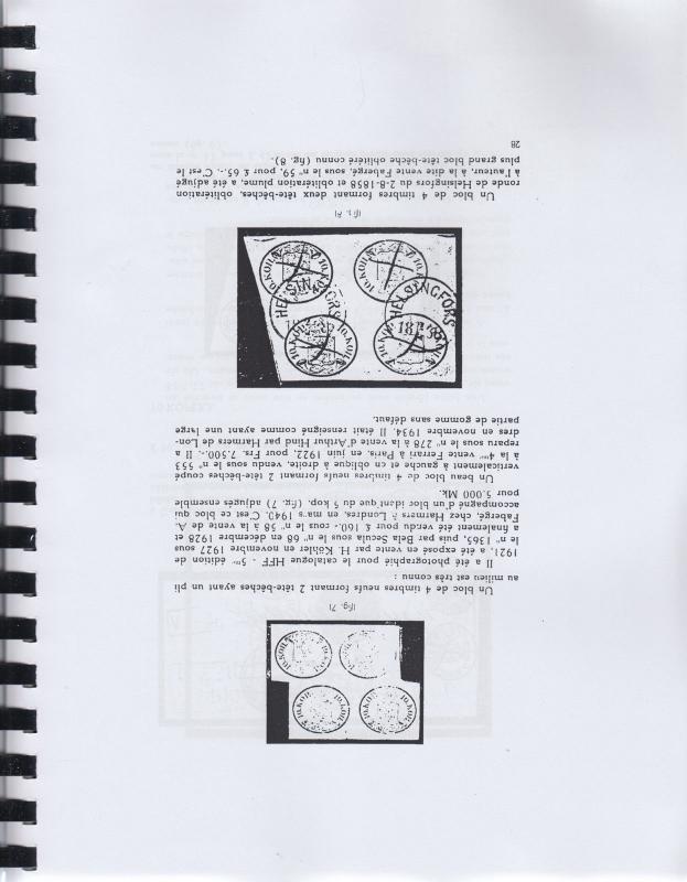 Postage Stamps and Cancellations of Finland 1856-1895, by P. Grosfils-Berger