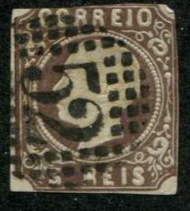 Portugal SC# 11 King Luiz 25r  imperf Used SCV $6.50