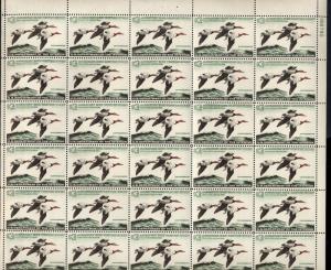 RW32 Sheet of 30. 1965 29 stamps NH. Difficult to obtain. Catalog $3000+