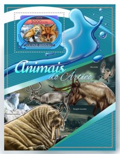 GUINEA BISSAU - 2016 - Arctic Animals - Perf Souv Sheet - Mint Never Hinged