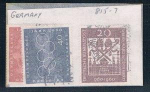 Germany 815-17 Used Issues 1960 (G0258)
